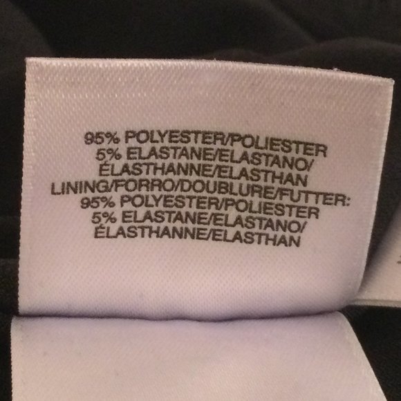 Anne Klein, Belted Drop Waist Short Sleeve Black Knit A-line Dress, Sz. 10 - Picture 11 of 11